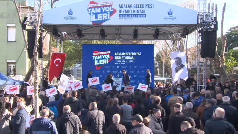 İstanbul- İmamoğlu'na Büyükada'da Adabüs protestosu